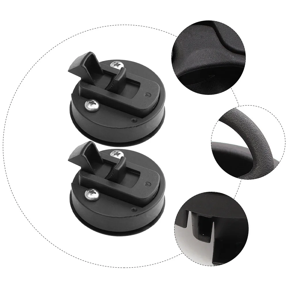

2 pcs Flush Durable Sliding Motorhome Latches Simple Installation Household Hatch Locks Heat-Resistant Sturdy Abs Door Catches