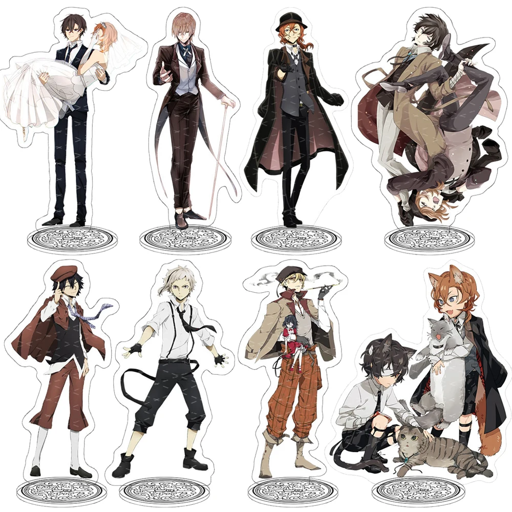 

Bungo Stray Dogs Anime Acrylic Stand Model Dazai Osamu Nakahara Chuuya Ryunosuke Akutagawa Figures Model Display Desk Decor Gift