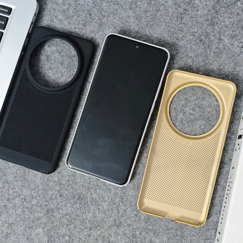 For Xiaomi 15 14 13 12S Ultra Case Matte Honeycomb Heat Dissipation Hole PC Hard Cover Fingerprint-Resistant Dustproof Bumper view 4