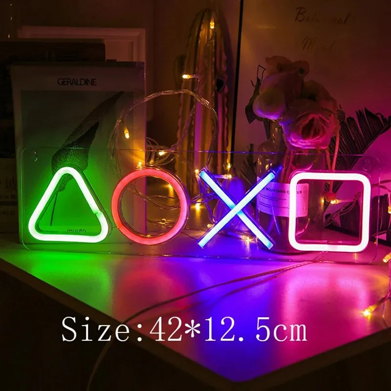 Led Neon Sign Custom Game Icon Light for Wall Hanging Atmosphere Lamp LED Colorful Lighting Room Bar Club Player Decor