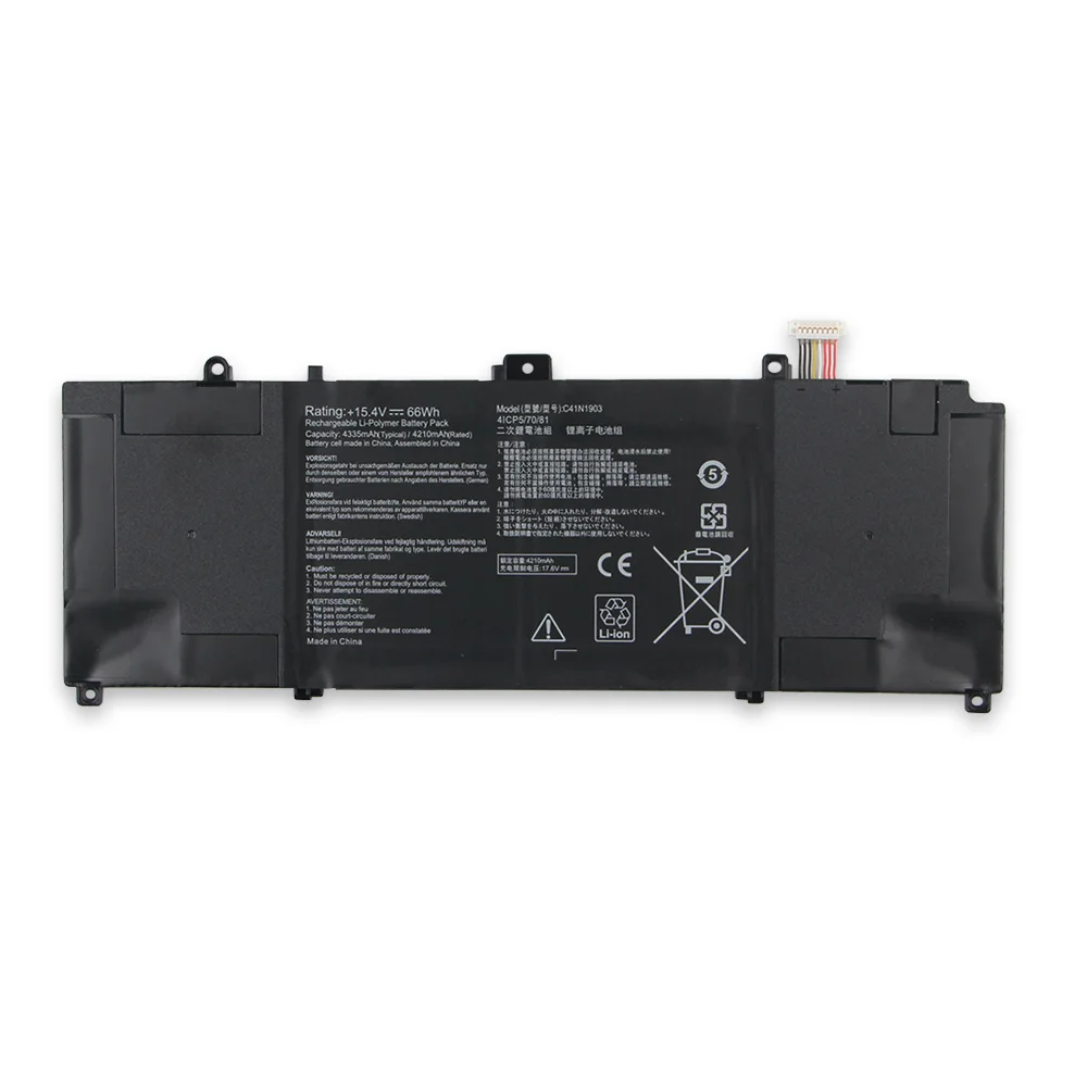 66Wh New Battery C41N1903 For ASUS ExpertBook B9 B9450 B9450F B9450CEA B5302FEA B9450FA-BM/0162/0163/0164R 4335mAh