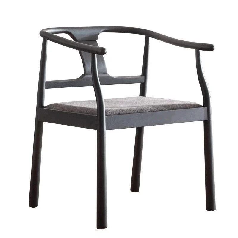 

New Chinese chair Zen solid wood armrest back chair