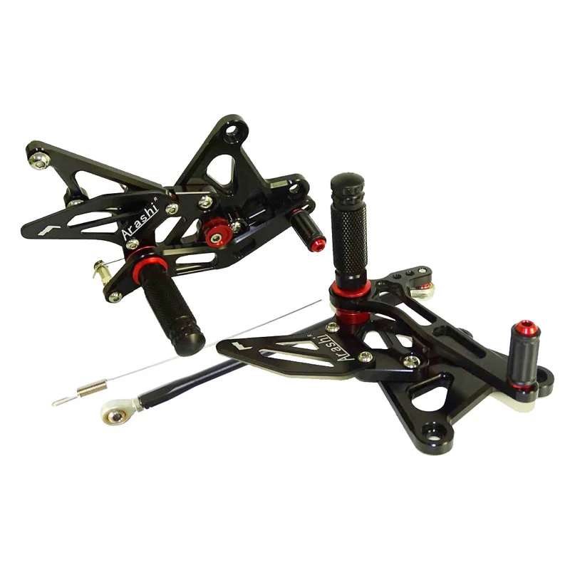 waase For Kawasaki Ninja ZX-6R ZX 6R 636 2005-2006 2007 2008 Adjustable Rider Rear Sets Rearset Footrest Foot Rest Pegs