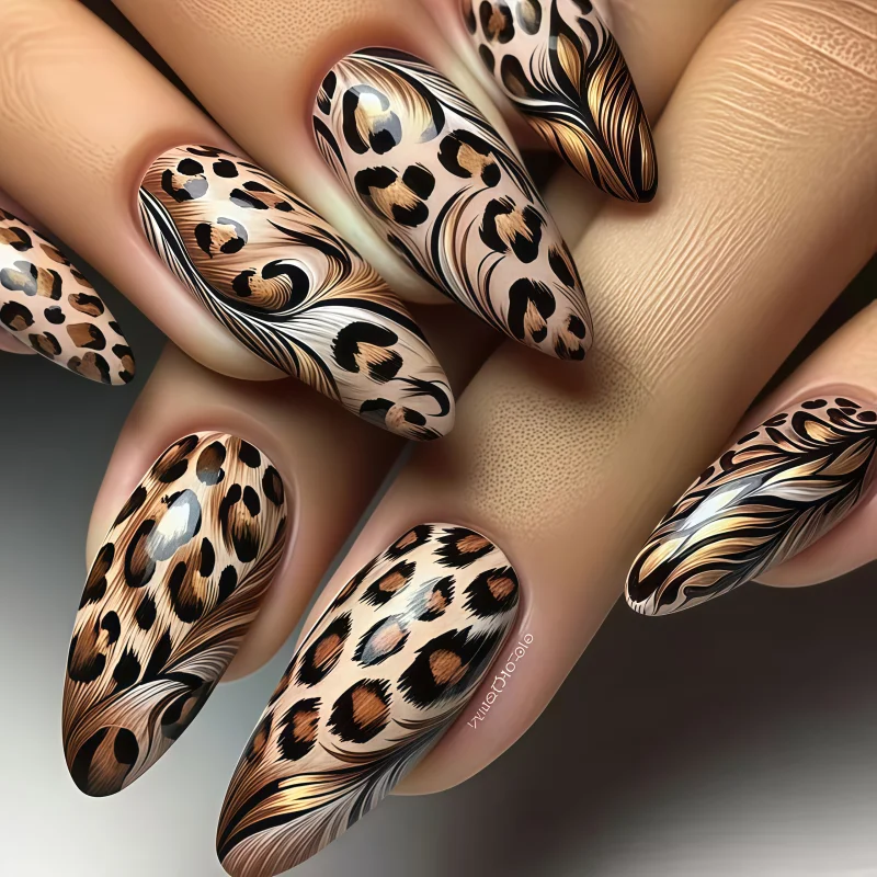 24PCS Long French Almond Press False Nails Pink Gradient Fake Nail Art with White Stripes Design Wearable Full Cover Nails Tips view 3
