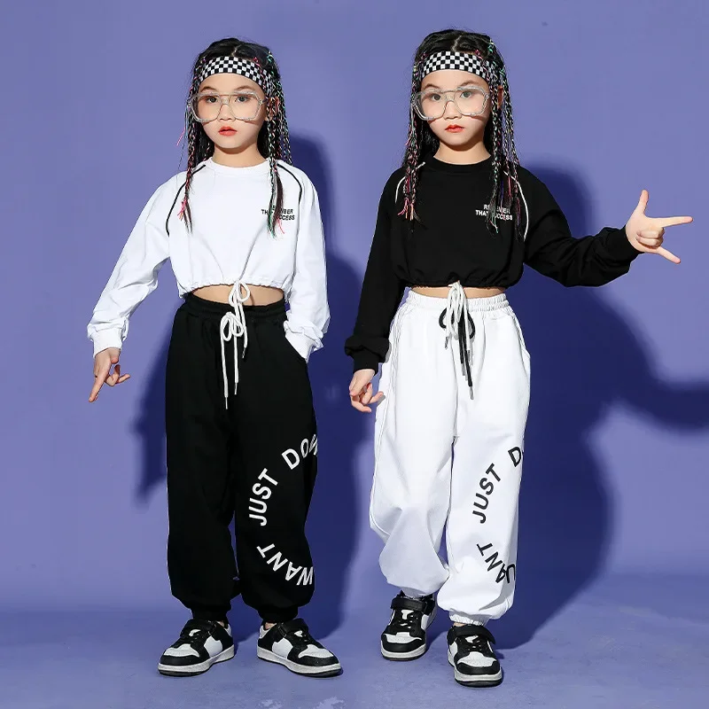 

Платье для джазового шоу для девочек из 2 предметов. Укороченное платье для джазового шоу в стиле хип-хоп для девочек. Мода для подиума.