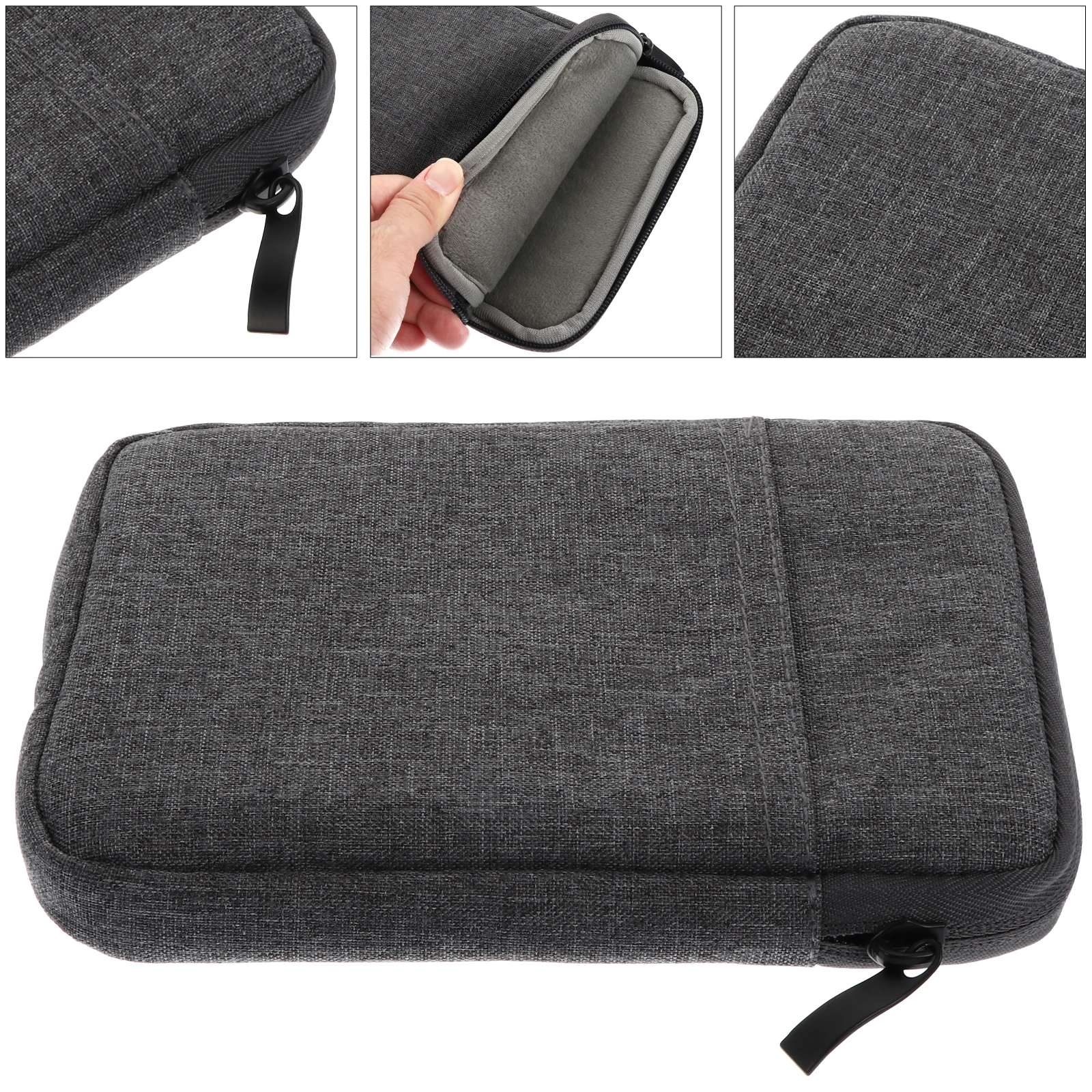 1pc 6In E-Book Cover Ultra-Thin Durable Case For E-Reader Shock Resistant Washable Storage Pocket Compatible With Kindle