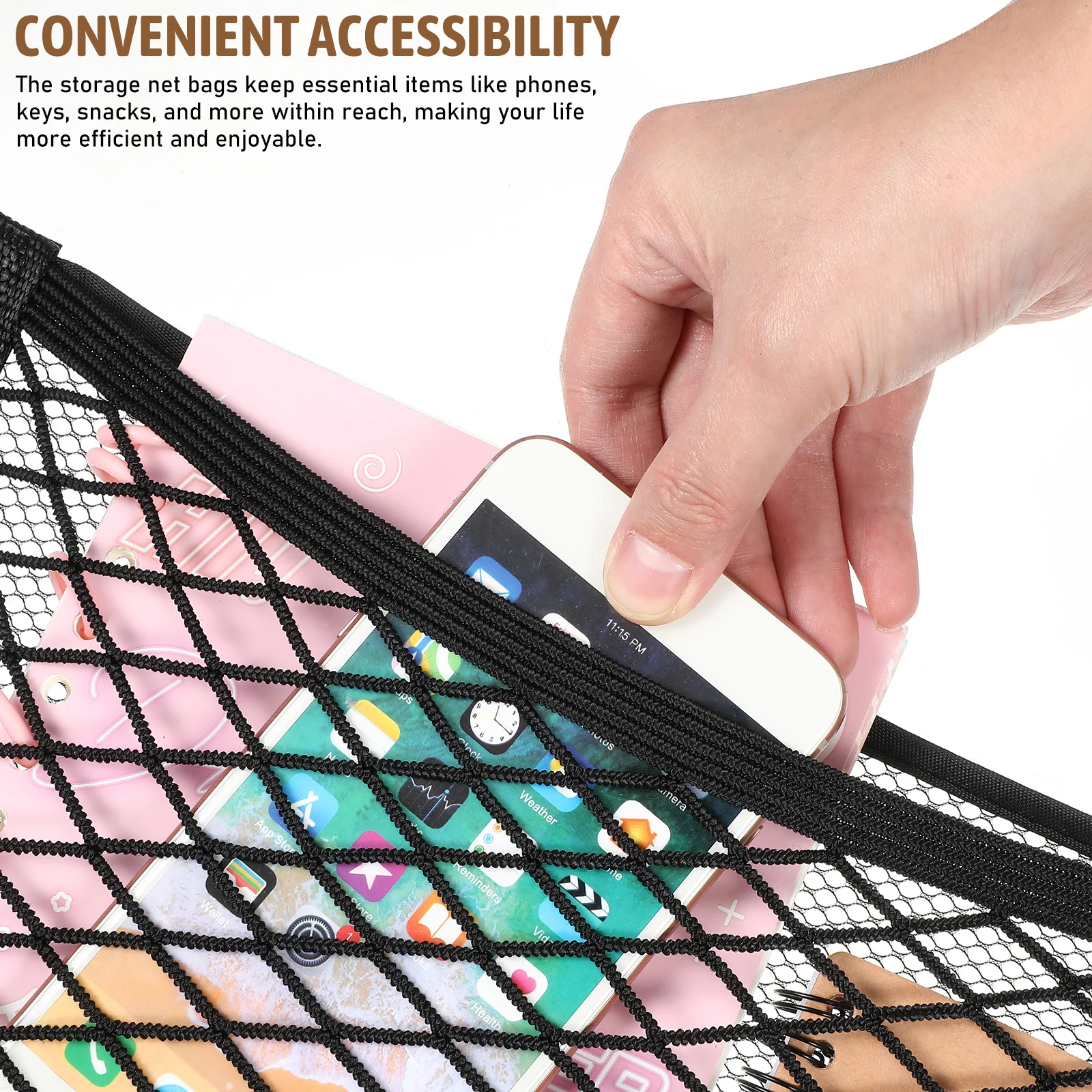 4 stücke Band Lagerung Net Elastische Mesh Cargo Net Für Auto Stamm Organizer Klebstoff Tasche Wand Lagerung Netting Kleine