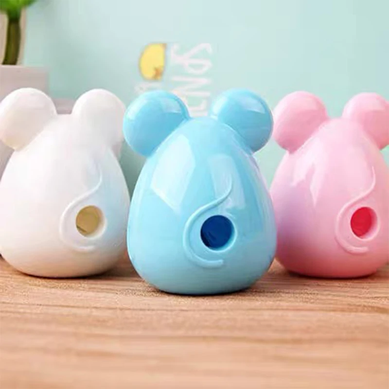 1 قطعة Kawaii المحمولة الكرتون الفئران براية أقلام الإبداعية براية أقلام مكتب اللوازم المدرسية طالب القرطاسية هدية