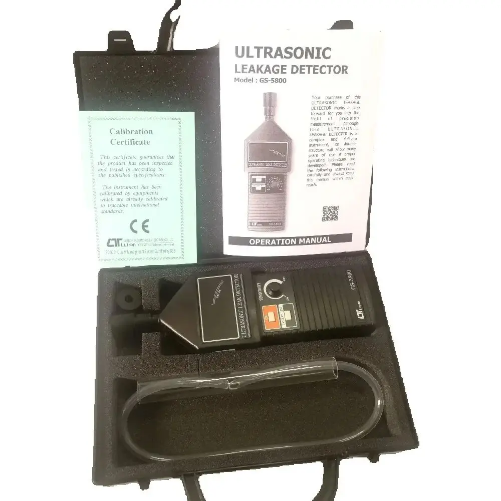 GS-5800 Ultrasonic Leak Detector, Air and Gas Leakage Tester with LED for Pipelines, Valves and Vacuum Systems