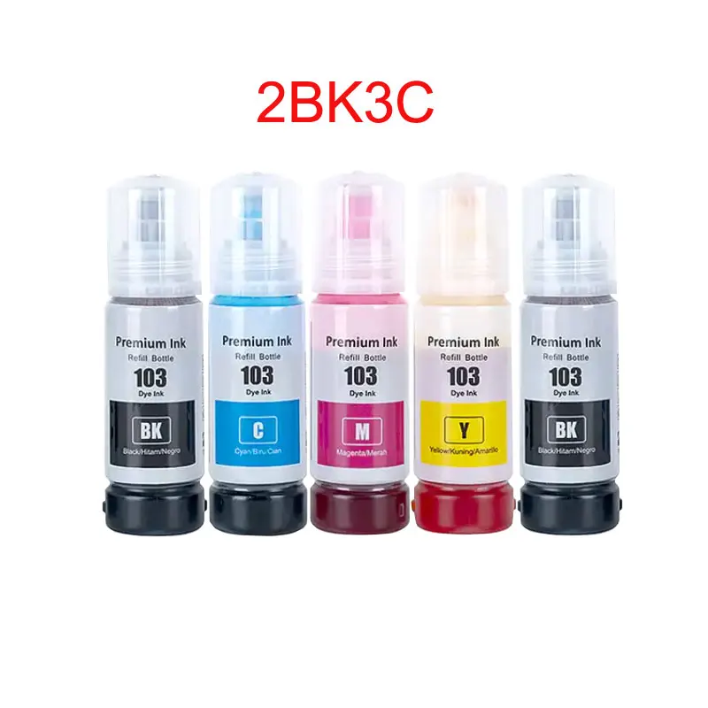 Imagem -06 - Tinta de Recarga Premium para Impressora Epson Ecotank L3160 L3210 L3211 L3250 L3251 L3256 L3260 L3266 L5190 L5290 L5296