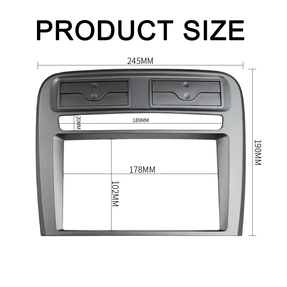 2 Din Car Radio Fascia Fit Fiat Grand Punto 2005-2009 Car panel  Dash Mounting Installation Trim Frame Stereo Kit