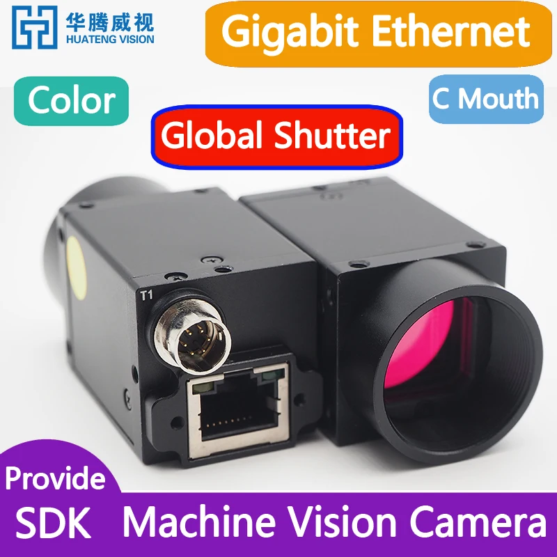 GigE Ethernet Industrial Machine Vision Camera Digital Sensor Smart AI Detection Global Shutter C-Mouth Color Mono