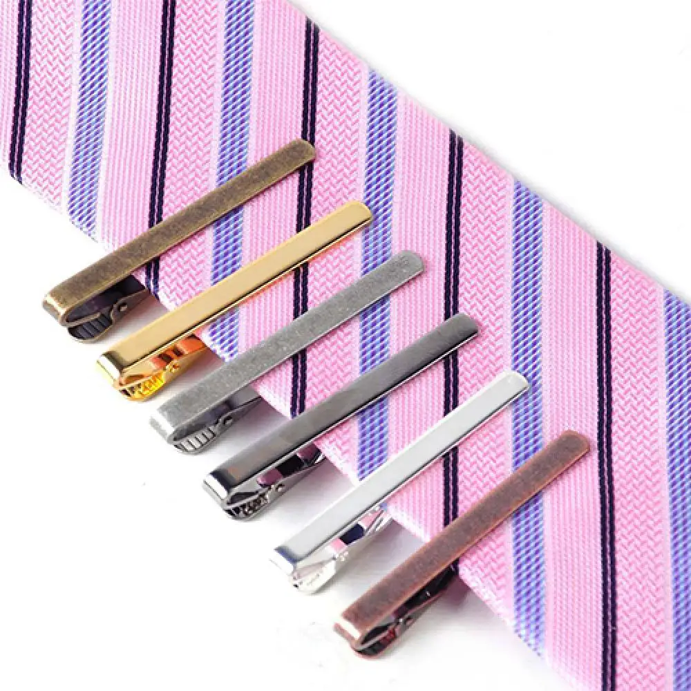 Men Tie Clip Men Metal Necktie Buckle Tie Men's Wedding Tie Clip Bar Clasp Clip Clamp Pin Ties Stainless Steel Business Clasps