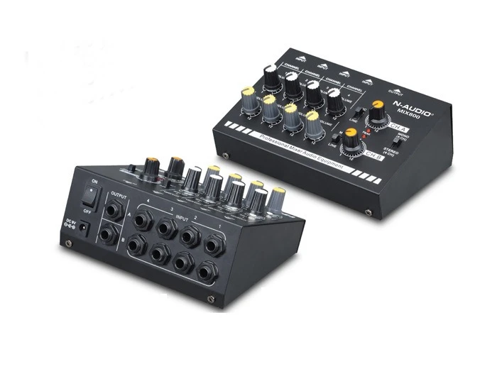 N-AUDIO MIX800 8-way Mini Mixer Mixer