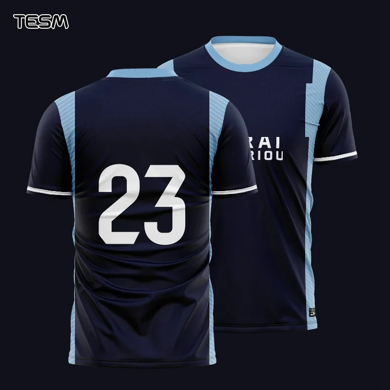 

TESM Parent-Child Sports T-Shirts Summer Breathable Short-Sleeved Men Sublimation Printed Jerseys Couple T-Shirts Party Tops