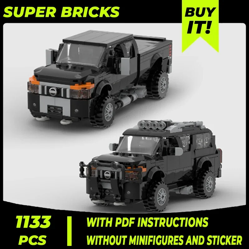 

City Car Model Moc Building Bricks Speed Champion 4X4 Truck Technology Modular Blocks Gifts Christmas Toys DIY Sets Assembly