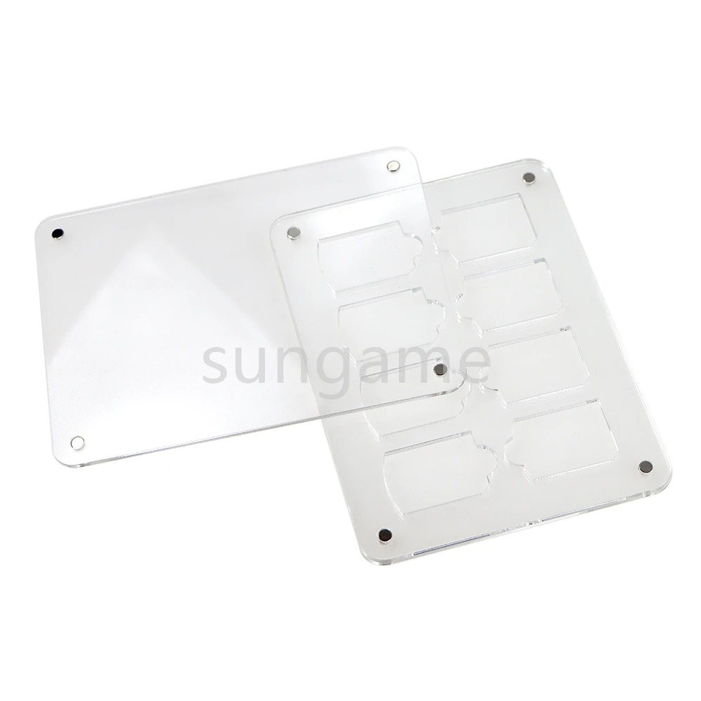 5pcs Transparent Game Card Case for PSV 1000 2000 Universal Protective Shockproof Acrylic Games Storage Box Holder