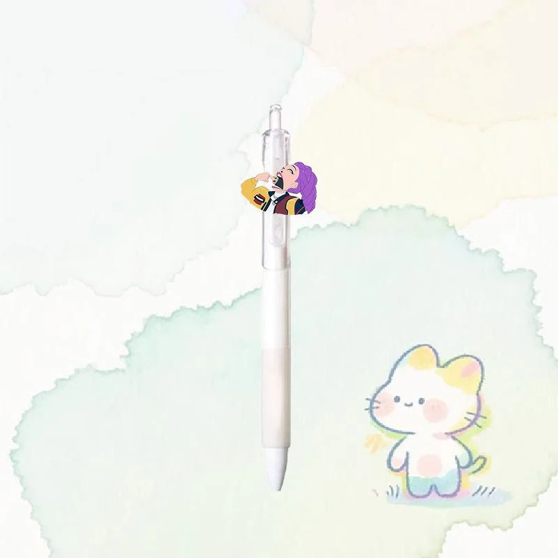 شيطان الصيادين 0.5 مللي متر القلم ل Kpop قلم حبر محايد طالب تأخذ امتحان رسم لعبة أنيمي الكرتون الشكل القرطاسية لوازم الدراسة #6