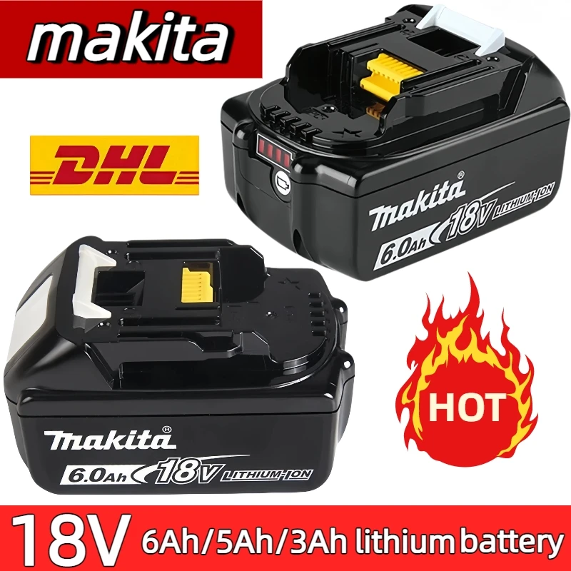

Makita 18V Battery 6.0Ah/5.0Ah/3.0Ah Rechargeable original battery,for Makita Drill LXT400 DGA404 DDF487 DJV182 HR180 DTW700