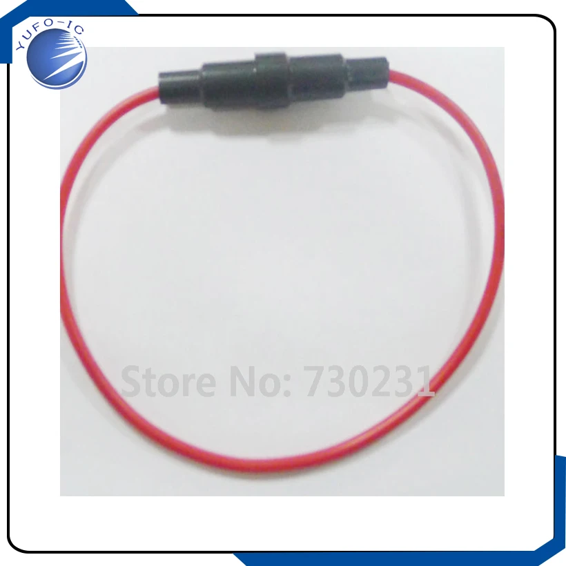 Free Shipping 5 pcs x In-Line Fuse Holder For 3AG 5x20mm Fuses 5*20MM with wire