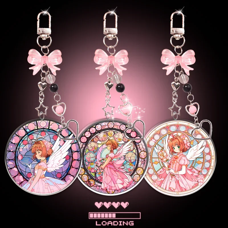 Colgante Acrílico de 14cm de CardCaptor Sakura, Colgante para Mochila Escolar de KINOMOTO SAKURA, Decoración de Anime, Regalo para Niñas