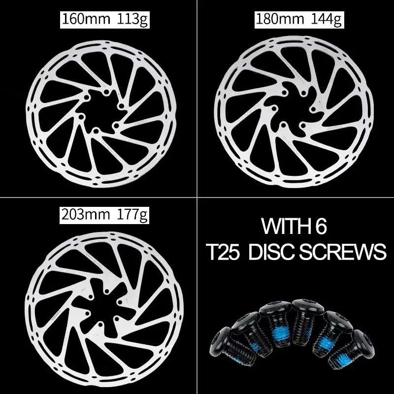 2pcs Sram Bicycle Disc Brake Rotor 160 180 203mm Centerline Rotors