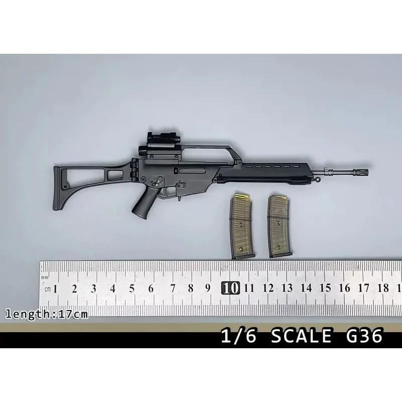 In Stock 1/6 Scale Action Figure Accessory G36 Long Barrel Model 17cm Plastic Gun Model for Action Figures Bofy Display