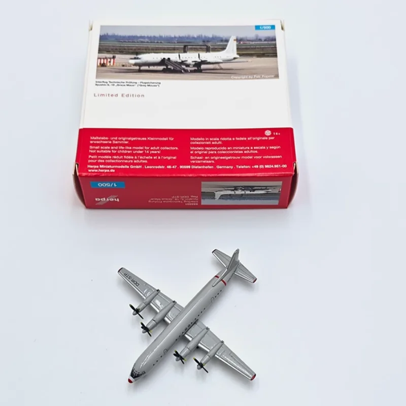 

Herpa Wings 1/500 IL-18 533331, литой под давлением сплав, модель пассажирского самолета, коллекция декоративных дисплеев