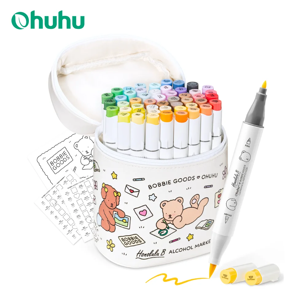 ohuhu-bobbie-goods-pennarelli-ad-alcool-co-branded-honolulu-b-48-colori-pennarelli-artistici-a-doppia-punta-disegno-da-colorare-illustrazione-manga