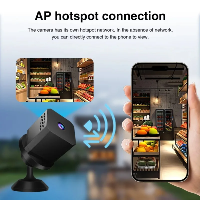 كاميرا صغيرة HD 1080P المنزل كاميرات واي فاي لاسلكية صغيرة أمن الوطن كاميرا للرؤية الليلية عرض عن بعد كاميرا كشف الحركة #2