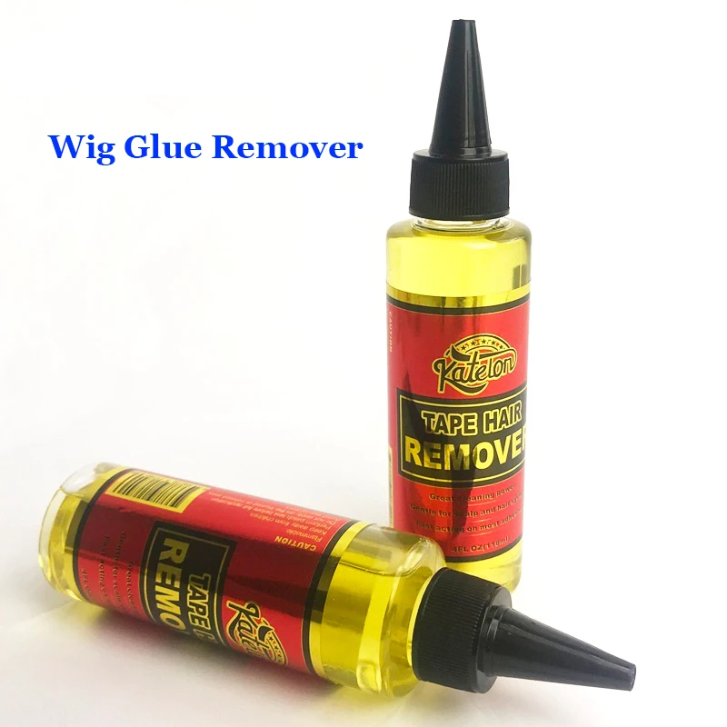 Tape In Glue Remover For Hair Extensions Big Bottle Adhesive Remover For Remove Lace Wig & Toupee System Yellow Liquid Remover