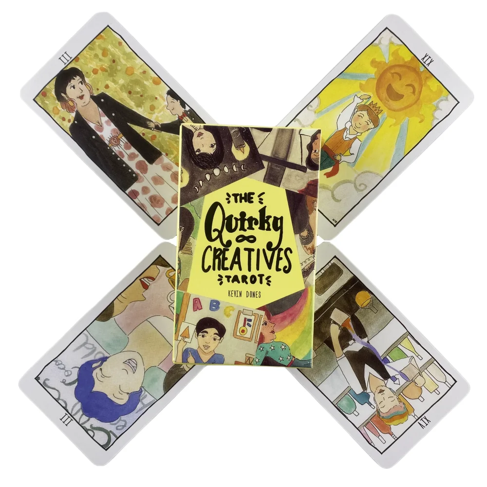 

The Quirky Creatives Tarot Cards A 78 Oracle English Visions Divination Edition Borad Playing Games