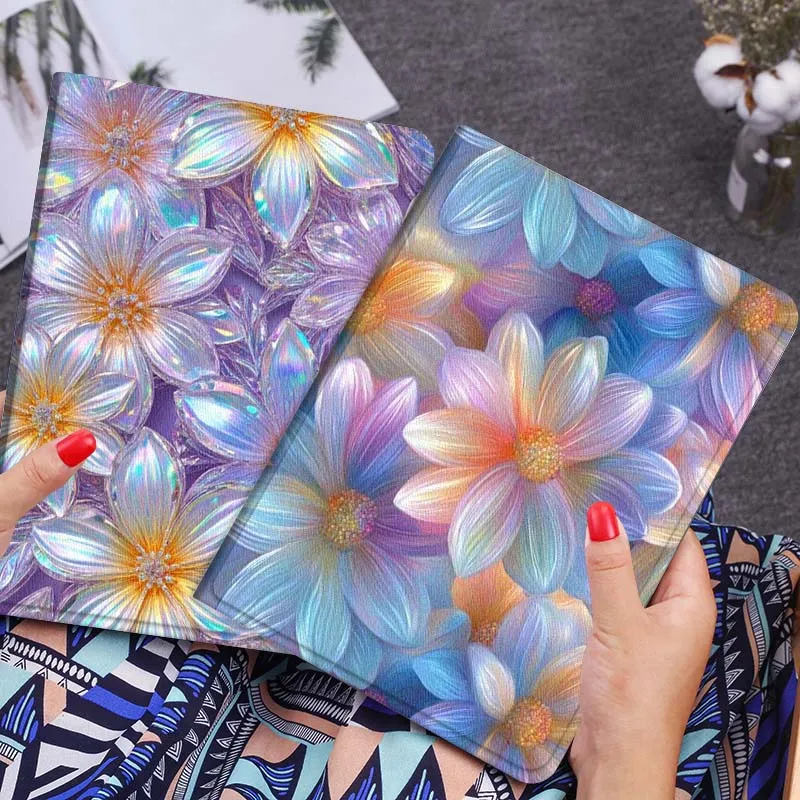 

Cartoon Colorful Flower Gift Tablet Case For Huawei Honor MatePad MediaPad Air 5 6 7 11 V6 V7 V8 V9 X9 X8 T10 T10s C5e T5