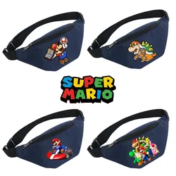 Super Mario Bros Man Chest Bag Phone Pocket Cross Body Neck Side Shoulder Fanny Pack Fashion Cartoon Women Handbag Backpack New