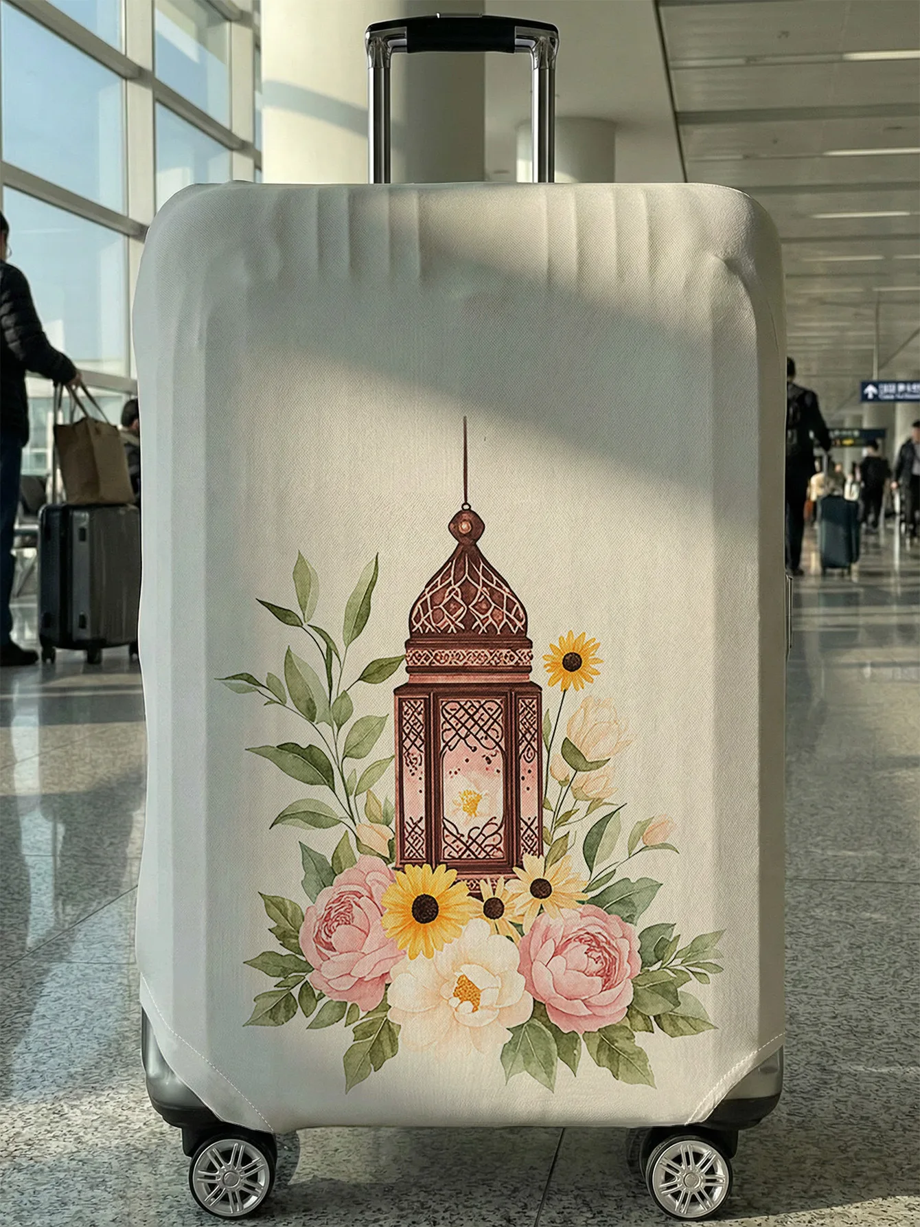 

Защитный чехол для багажа в стиле ретро с цветочным узором, подходит для чемоданов 18-32 дюймов, чехлы для ручек чемоданов, дорожные аксессуары.