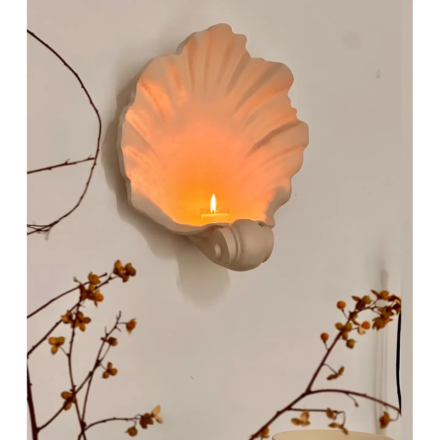 French medieval simulated shell fruit plate aromatherapy wall hanging art storage ornament wall decoration fruit plate