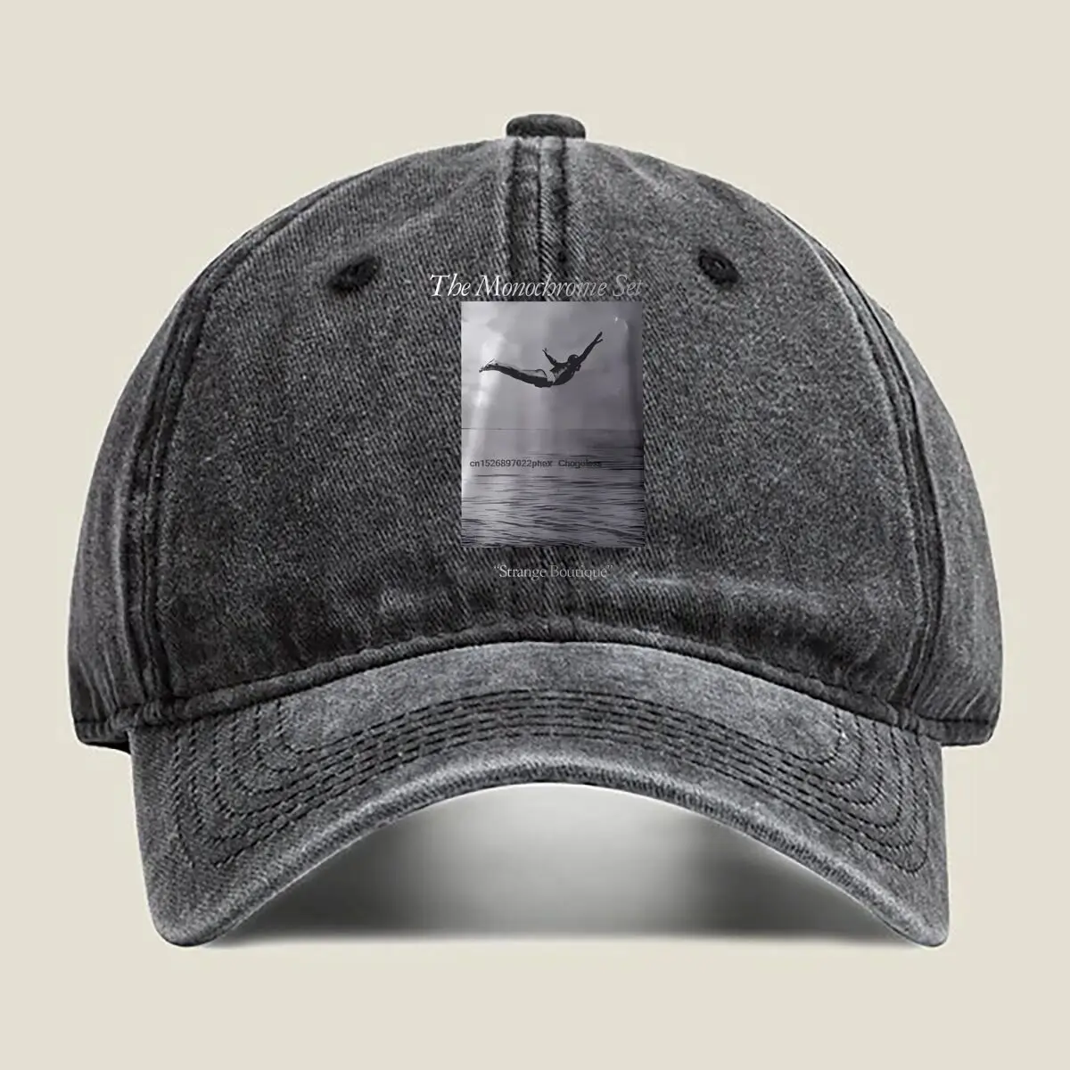 

Man from the Sea - Surrealist Art Poster Washed Baseball Cap