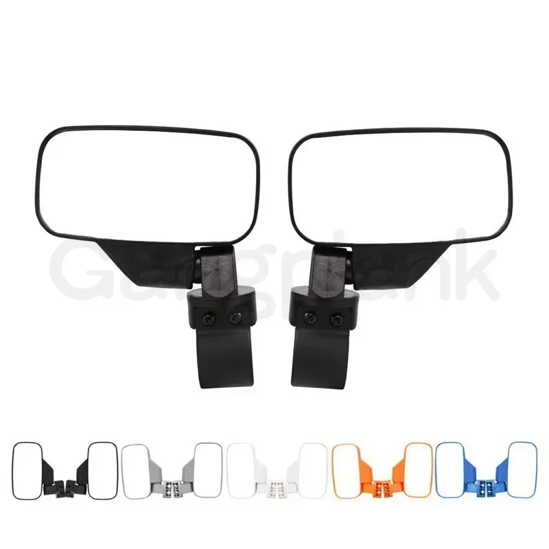 Reflector de espejo lateral ATV UTV, espejo retrovisor modificado, un par para vehículo todoterreno Yamaha Rhino Gatorade Honda Pioneer Kawasaki