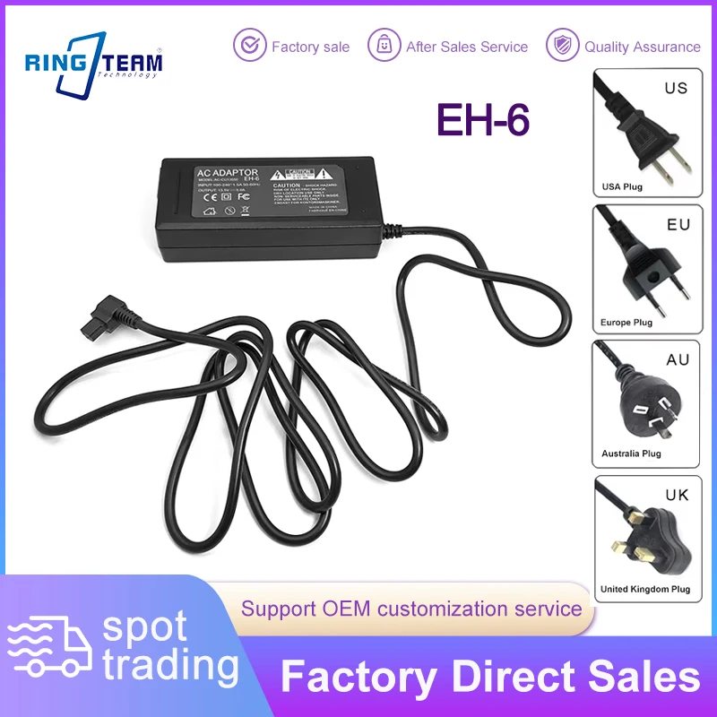 EH-6A EH-6 Power AC Adapter for Nikon D2H D2Hs D2X D2Xs D3 D3S D3X Digital Cameras Compatible Accessory