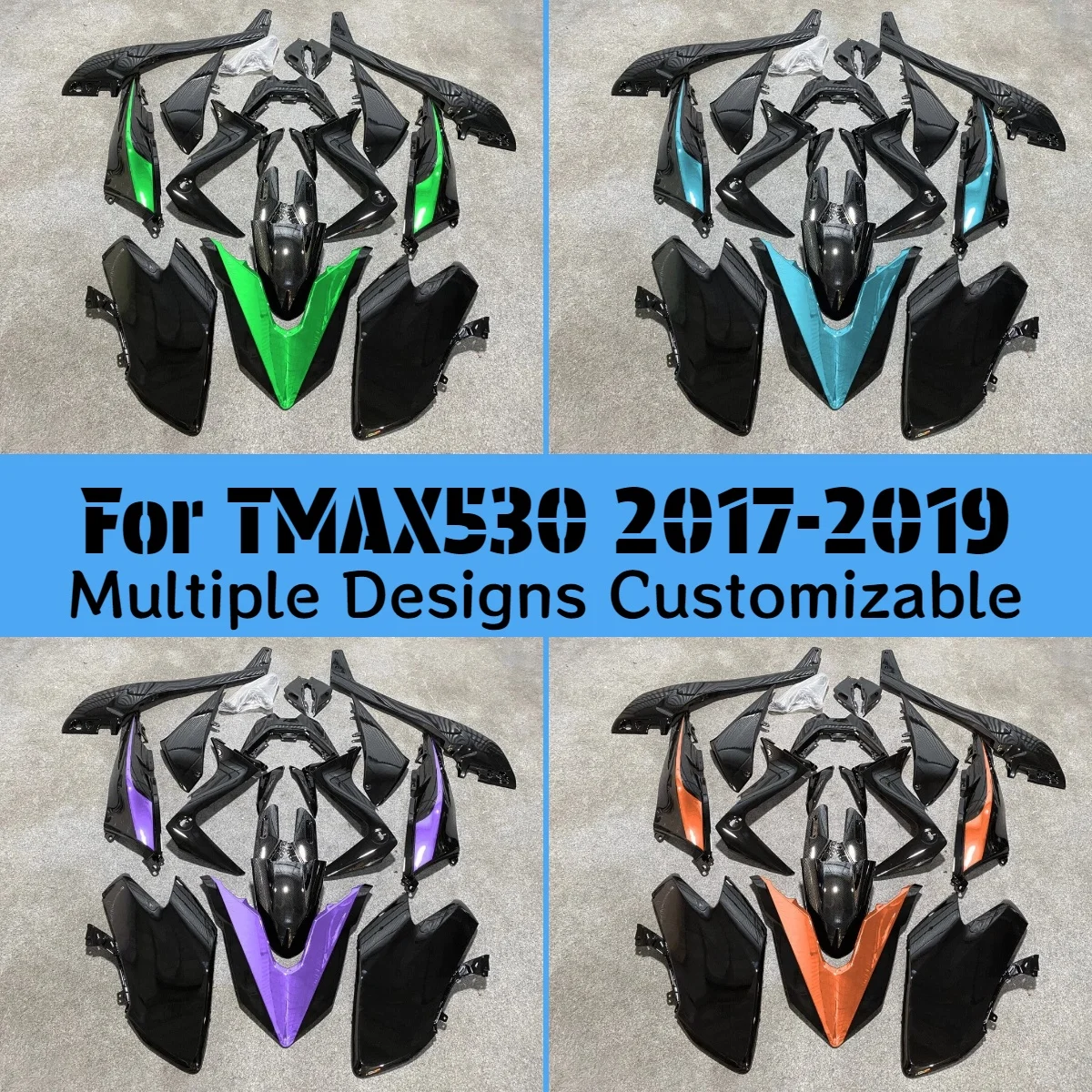 Motorcycle Fairing Kit TMAX 530 2017 2018 2019 ABS Plastic Aftermarket Fairings for YAMAHA T-MAX530 TMAX530 17 18 19