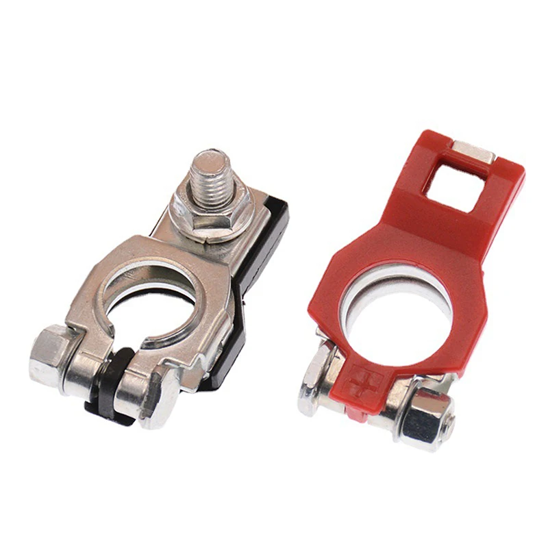 One Pair Galvanizing Connector Clamps Quick Release Car Battery Terminals Block Positive And Negative Electrode Car Accessories