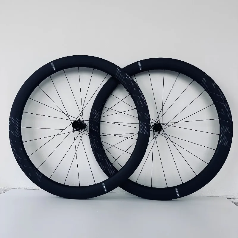 

700C 50mm T800 Carbon Fiber Road Bike Wheelset Disc Brake Rim Lightweight Aero Bicycle Wheels Cycling Tubeless Ready Clincher