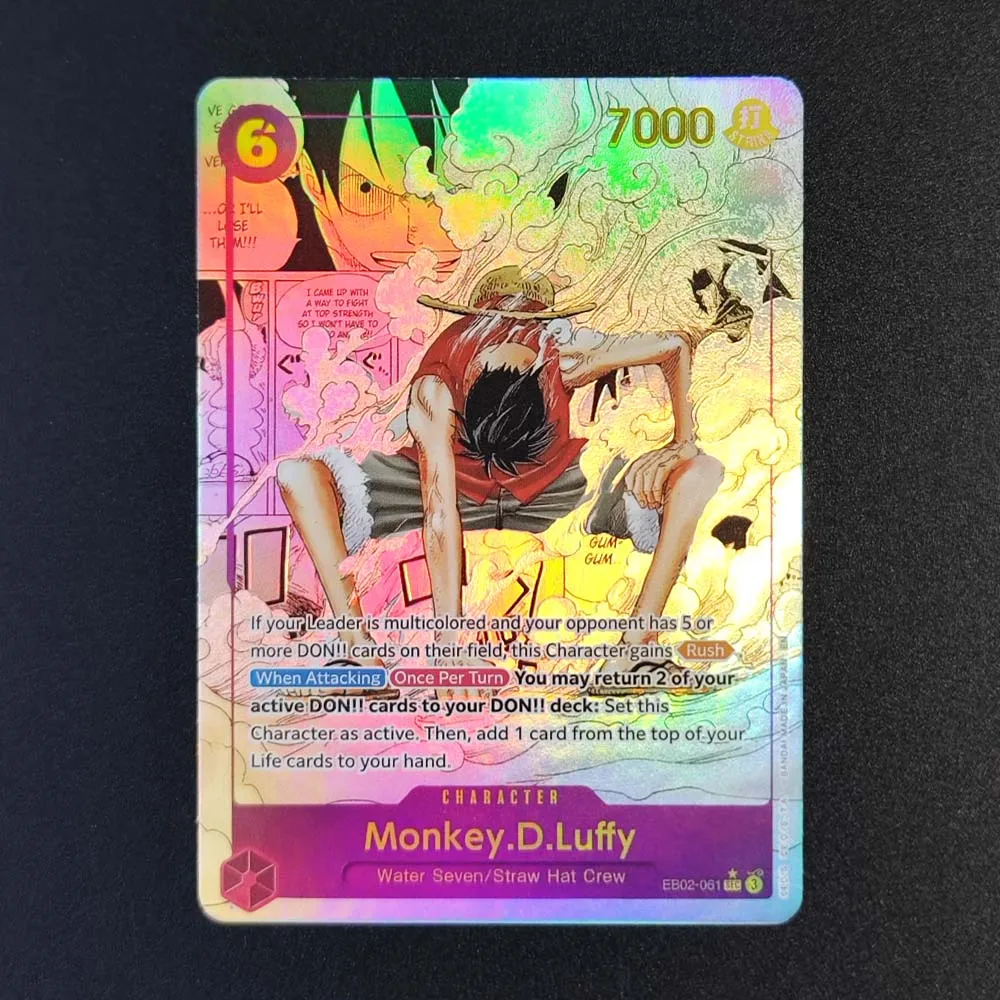 Bricolage une pièce jeu de cartes Manga Shanks OP01-120 Luffy EB02-061 Chopper EB01-006 Nami OP01-016 Sogeking anglais Tcg cartes d'anime