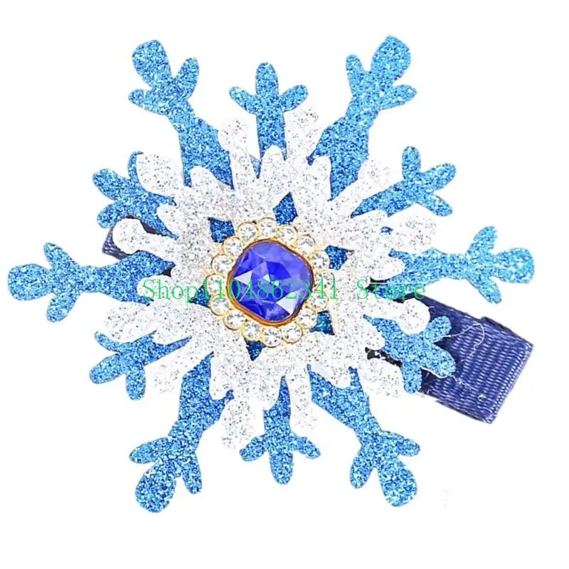 5asd Bông tuyết clip kẹp tóc Barrette Balletcore Xu hướng cho Bunches Girl Headwear