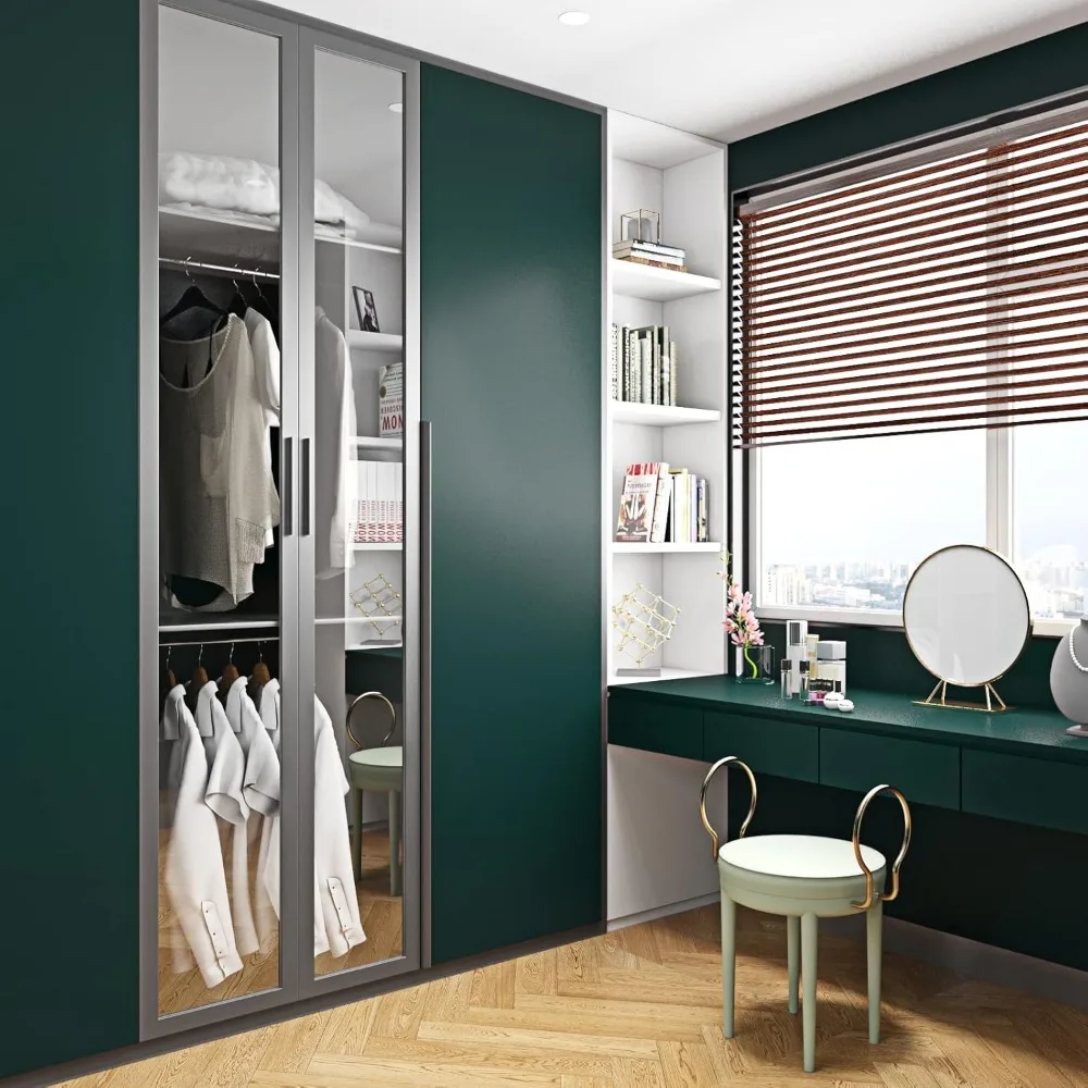 Retro Green Removable Wallpaper for Deep, Dark, and Vintage Wall Decor in Bedrooms, Bathrooms, and Apartments image 6