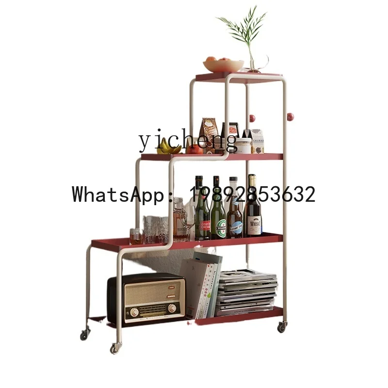AA  sofa edge mobile trolley bedroom bedside table simple small table floor flower stand table