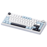 F75 80Keys Tri-mode Customized Mechanical Gaming Keyboard Hot Swappable RGB BT/2.4G/Type-C Wired 75% Layout Gaming Keyboards
