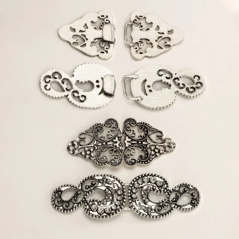 

diy handcrafted retro diamond-encrusted double-button zinc alloy button mother-child button clothing decoration accessories