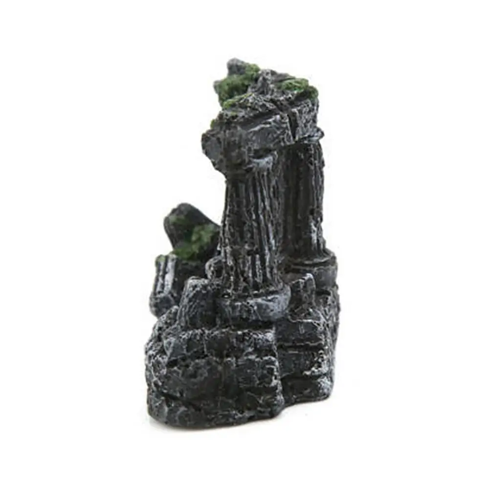 Fish Tank Decor Resin Artificial Decoration Aquarium Fish Tank Roman Column Ruins Castle Ornaments Decor Accessories