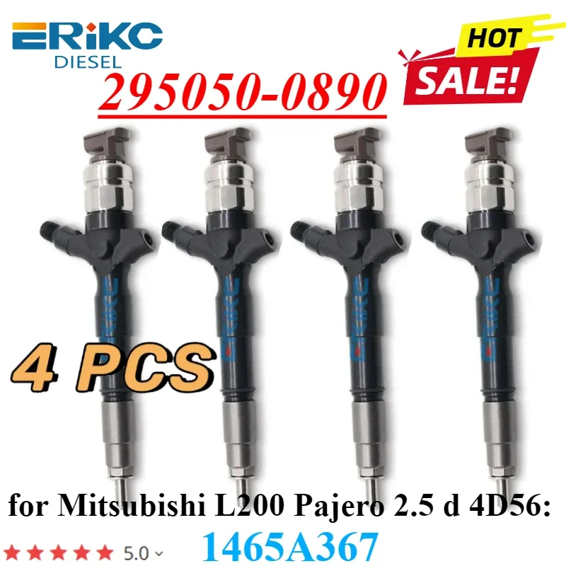 

4PC1465A367 295050-0890 Форсунка системы питания с общей топливной магистралью 295050-0891, автомобильная Форсунка двигателя 295050-0892 для Denso Mitsubishi L200 Pajero 4D56